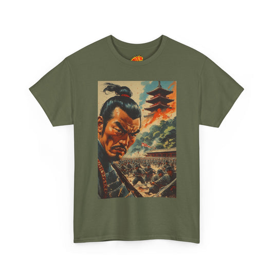 Vintage Japanese Samurai Battle Scene T-Shirt *Multiple Colors*