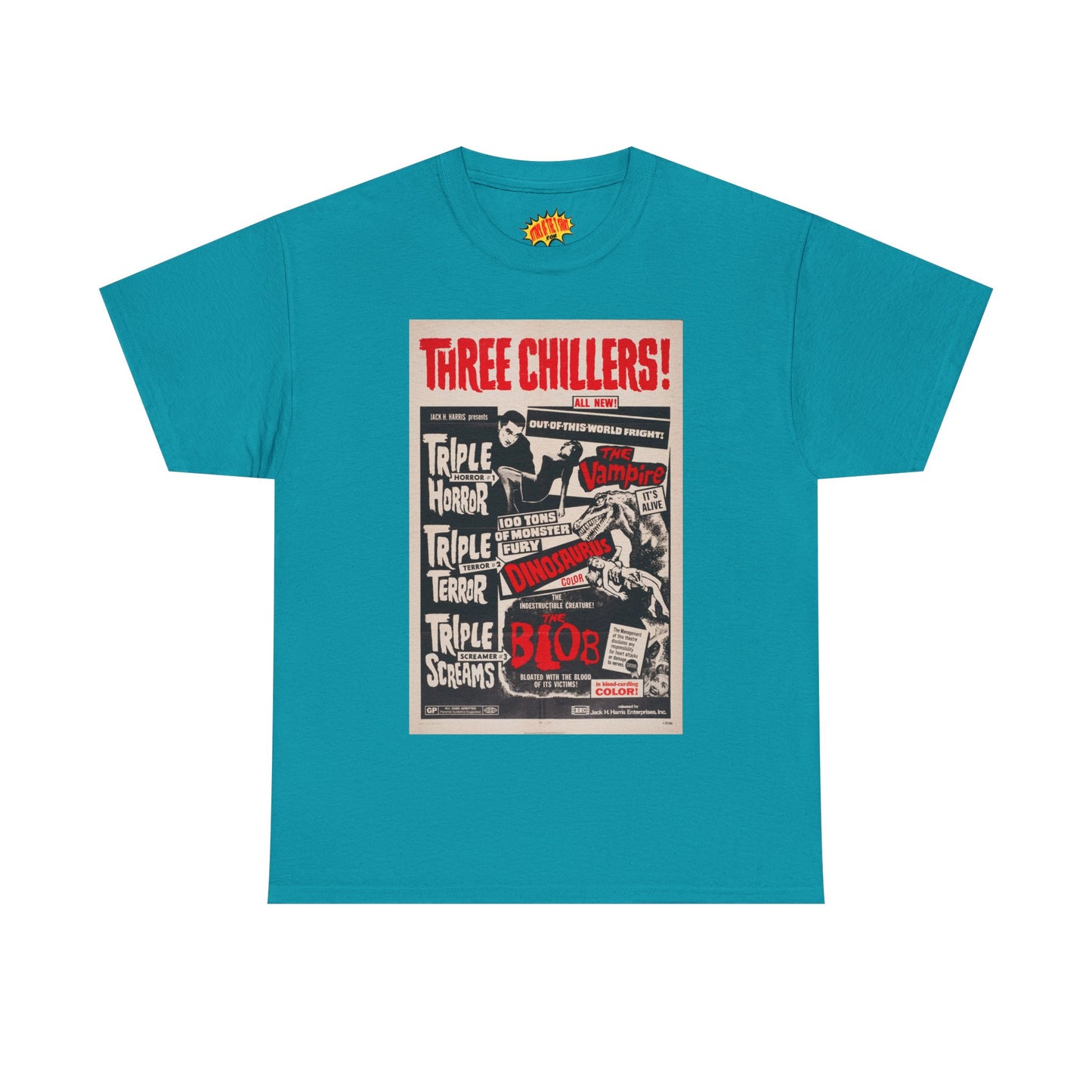 Three Chillers Movie Poster T-Shirt *Multiple Colors*