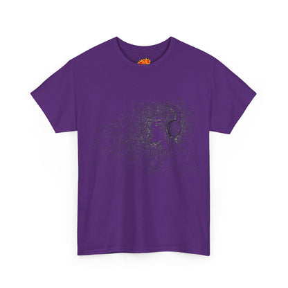 Line Drawing Portrait Graphic Musical Art Tee Shirt