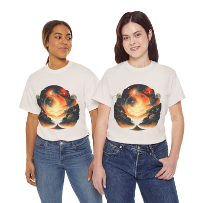 Moonscape w/Clouds Graphic Tee Shirt