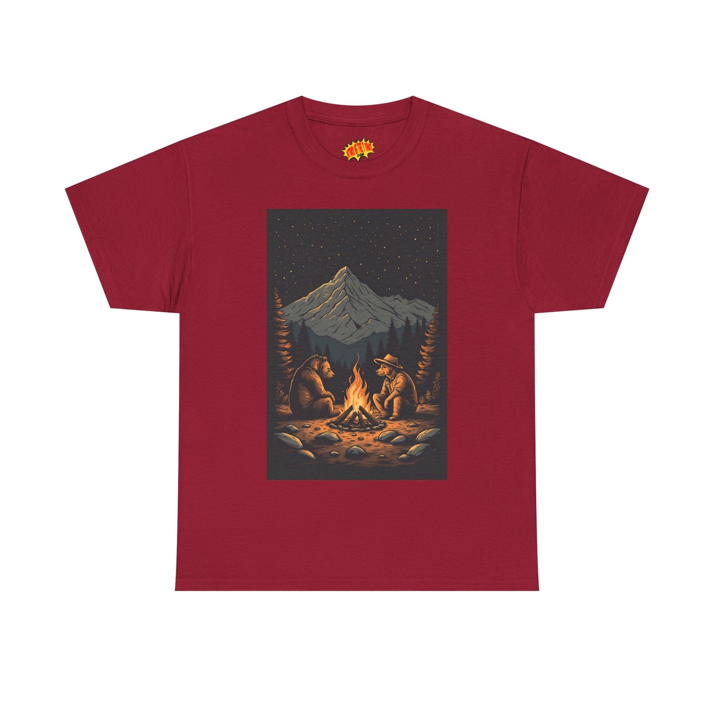Mountain Bears Campfire Scene T-Shirt *Multiple Colors*