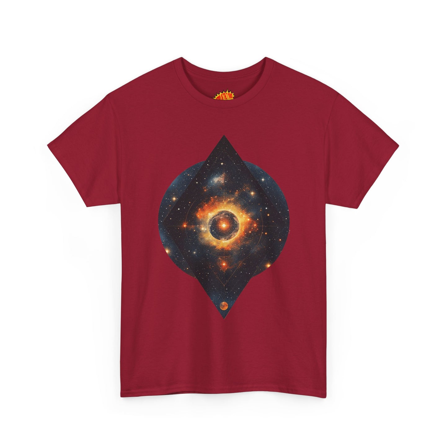 Rounded Diamond Shape Nebula Graphic Space Art Tee Shirt *Multiple Colors*