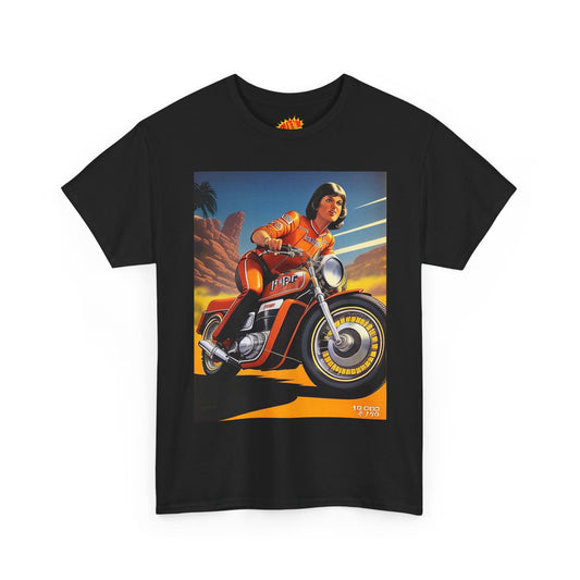 Vintage Motorcycle Girl T-Shirt *Multiple Colors*