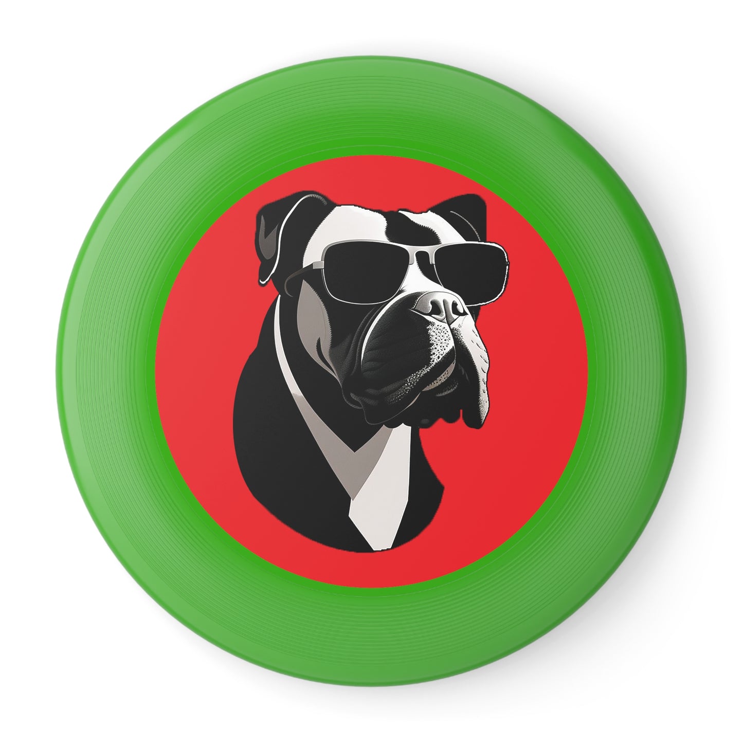 Dog with Sunglasses Frisbee