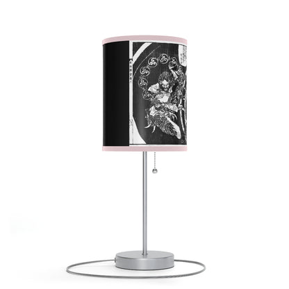 Destruction by Hokusai Japanese Woodcut Lamp