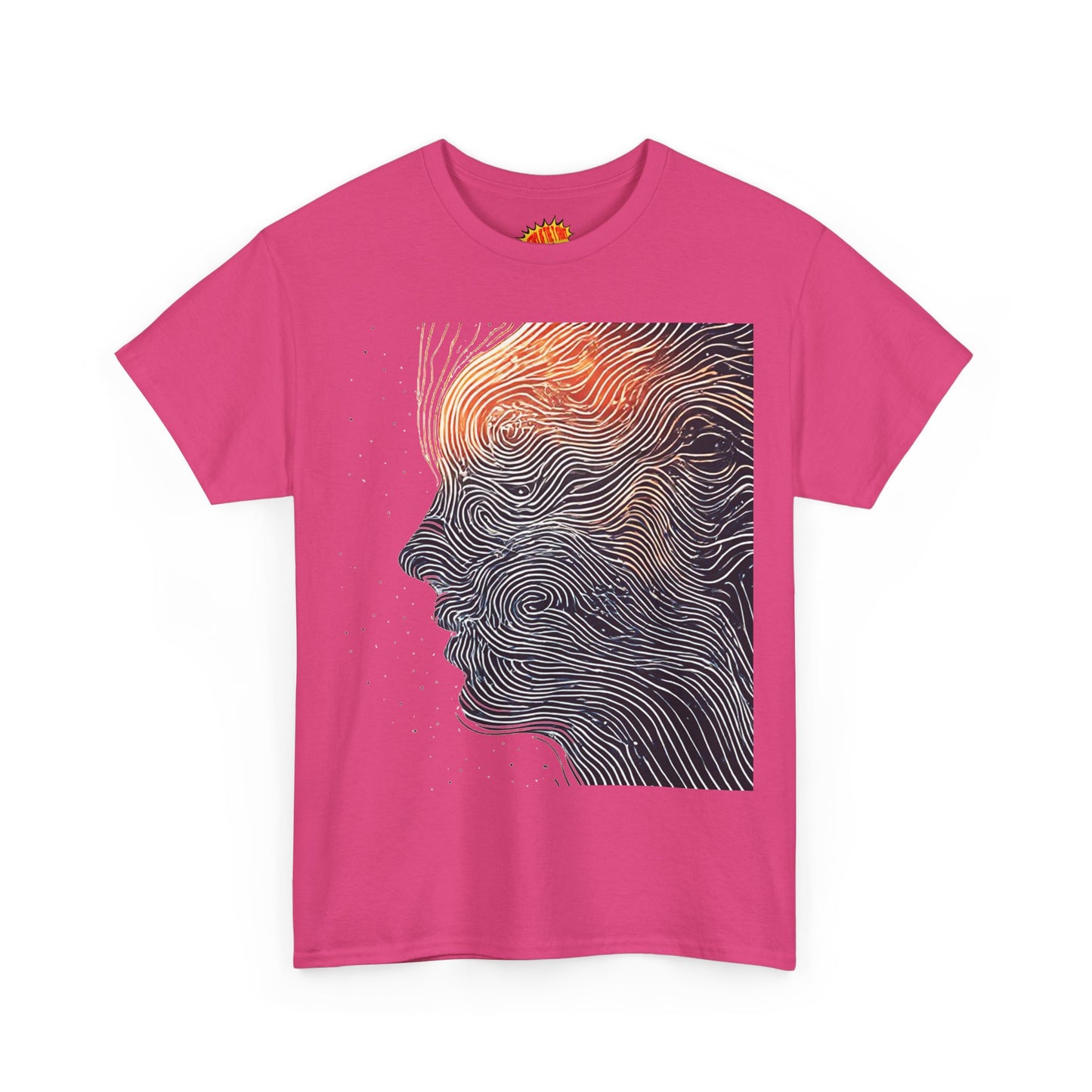 Line Drawing Face Graphic Art Tee Shirt *Multiple Colors*