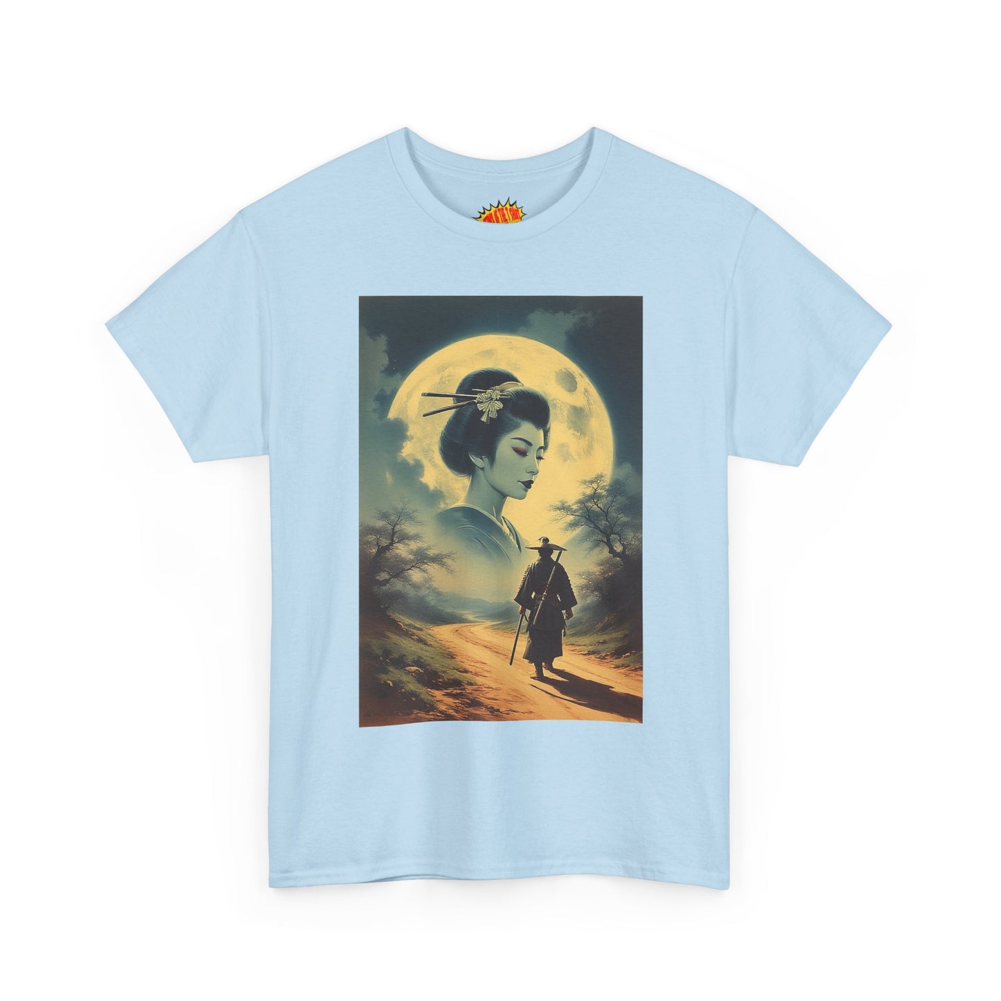 Walking Samurai w/Full Moon Woman T-Shirt *Multiple Colors*