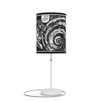 Destruction by Hokusai Japanese Woodcut Lamp