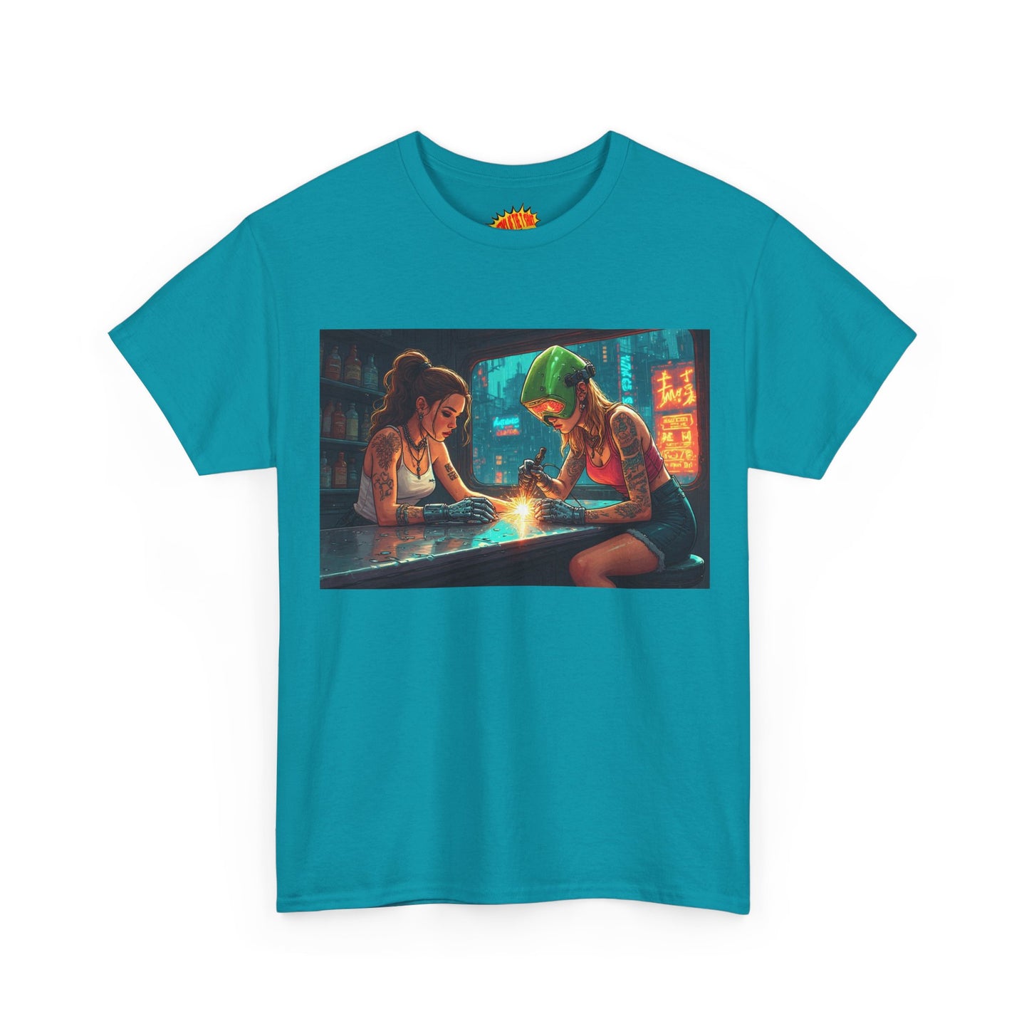 Cyberpunk Robot Hand Repair Scene T-Shirt *Multiple Colors*