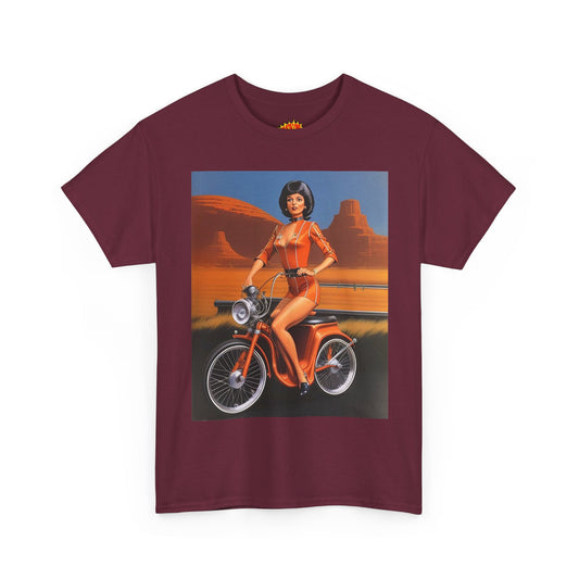 Retro Scooter Lady T-Shirt *Multiple Colors*