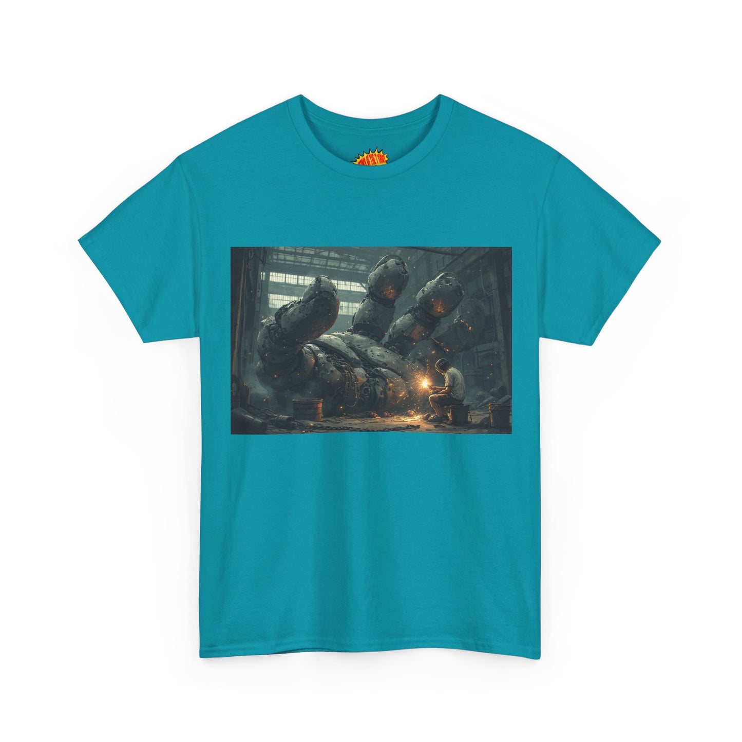 Anime Robot Hand w/Welder Scene T-Shirt *Multiple Colors*