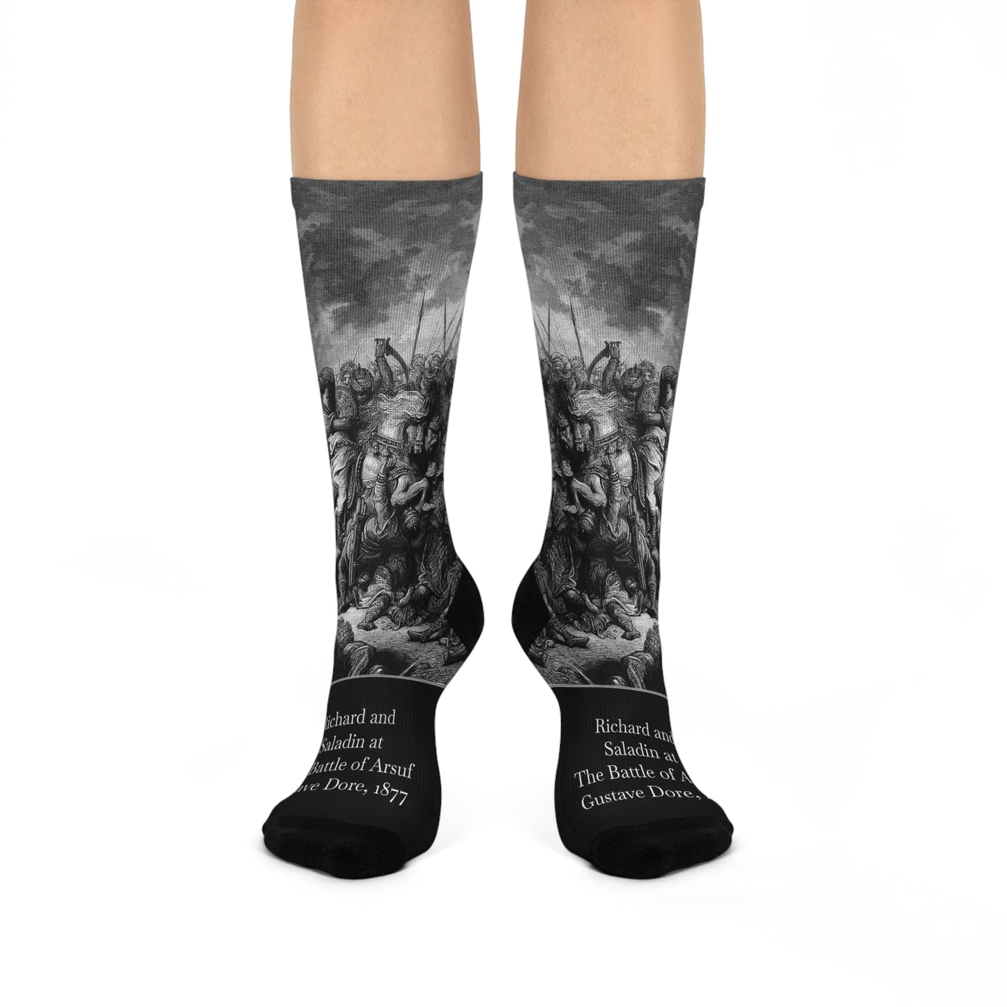 Richard and Saladin - Gustave Dore Cushioned Socks