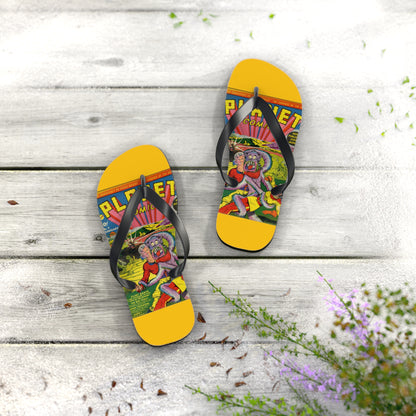Planet Comics #2 Flip Flops Yellow *Multiple Sizes Available*