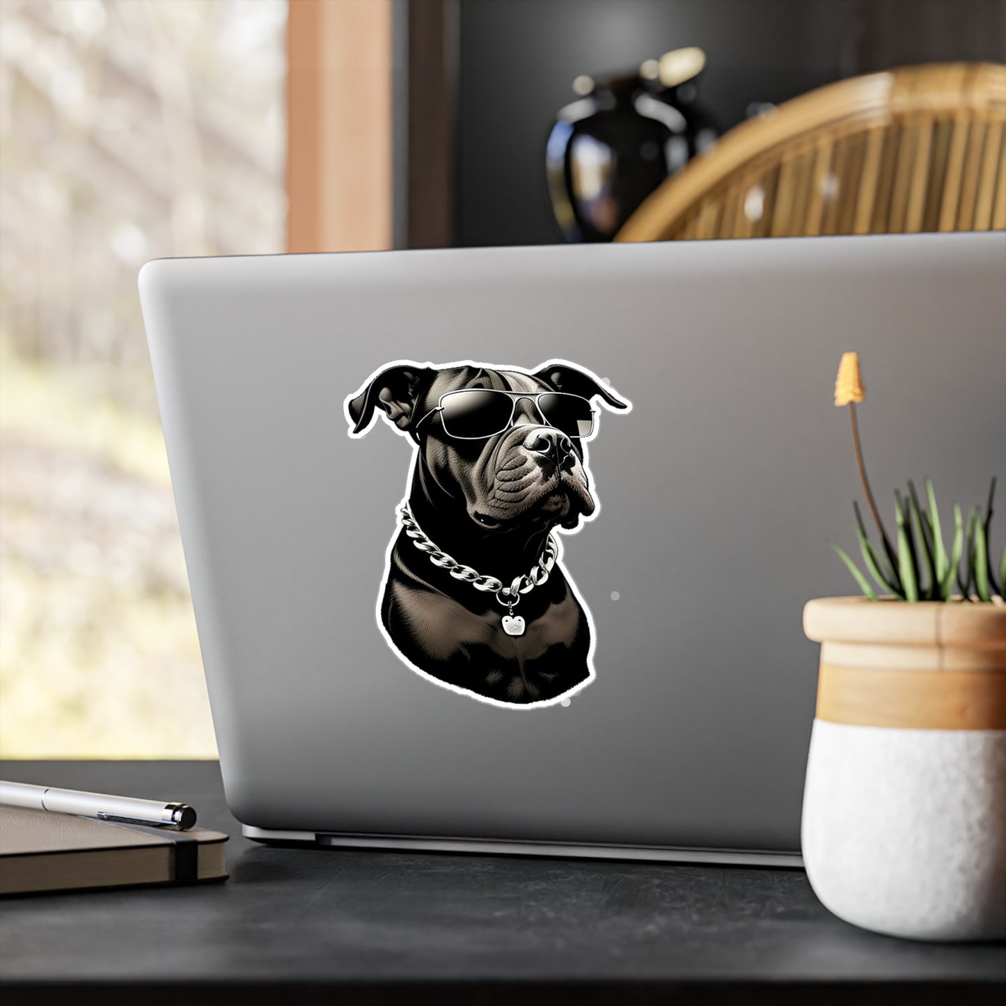 Dog with Sunglasses Durable Vinyl Decal Sticker