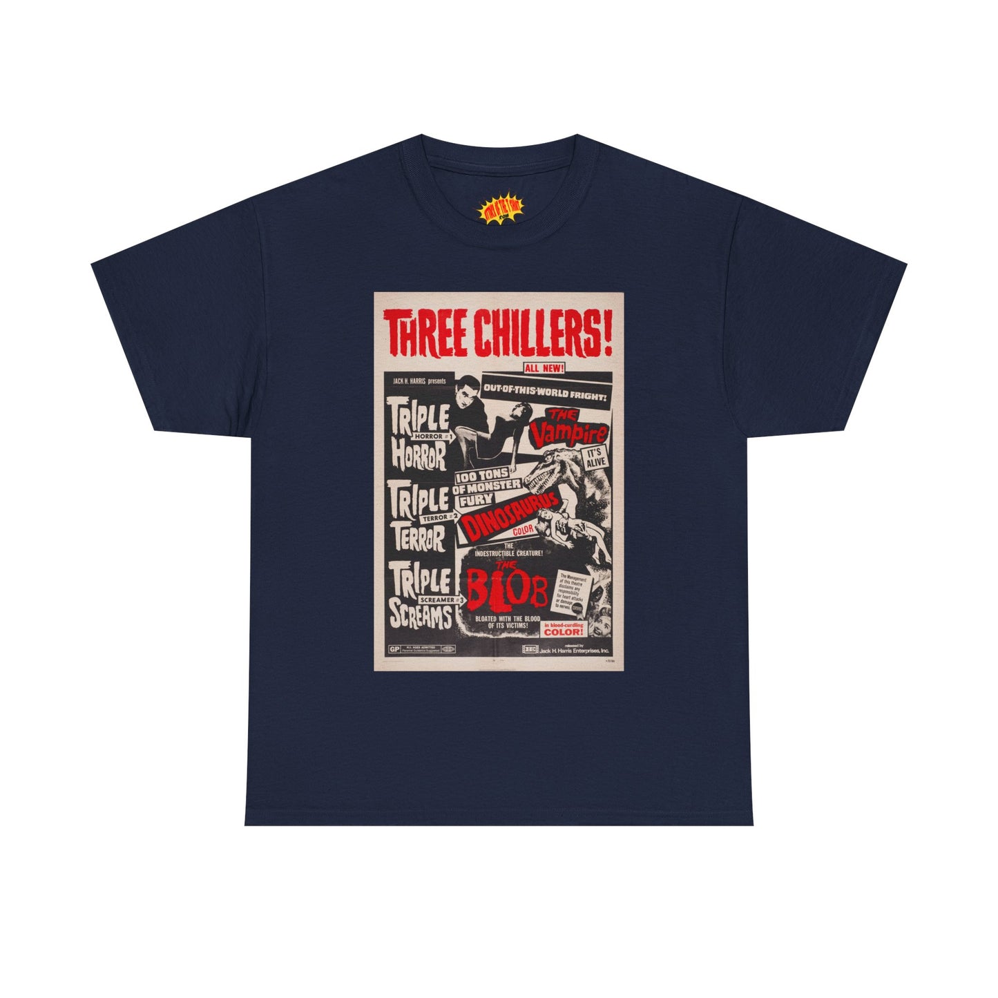 Three Chillers Movie Poster T-Shirt *Multiple Colors*