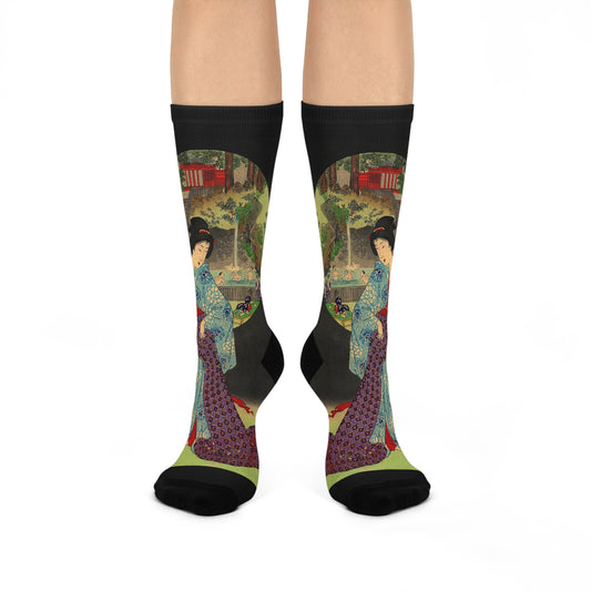 Oji Waterfall Cushioned Socks