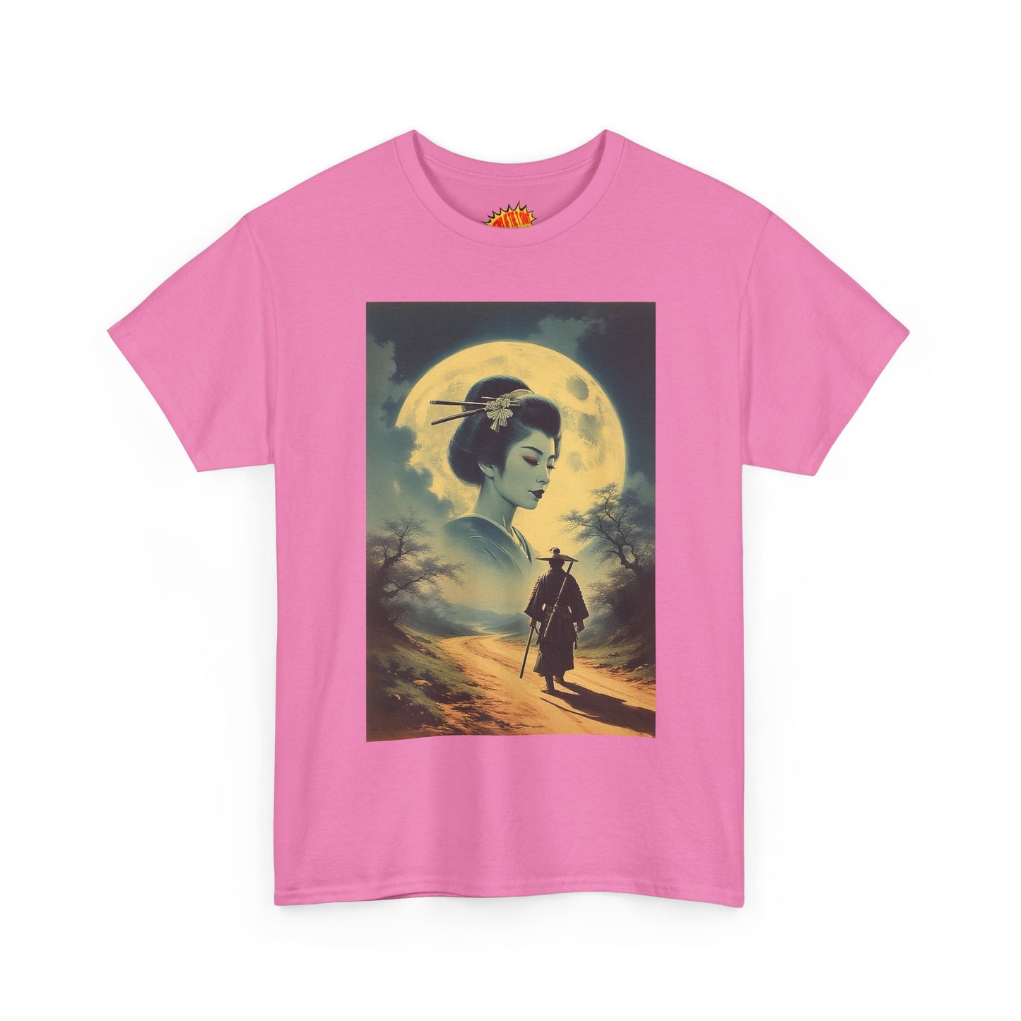 Walking Samurai w/Full Moon Woman T-Shirt *Multiple Colors*