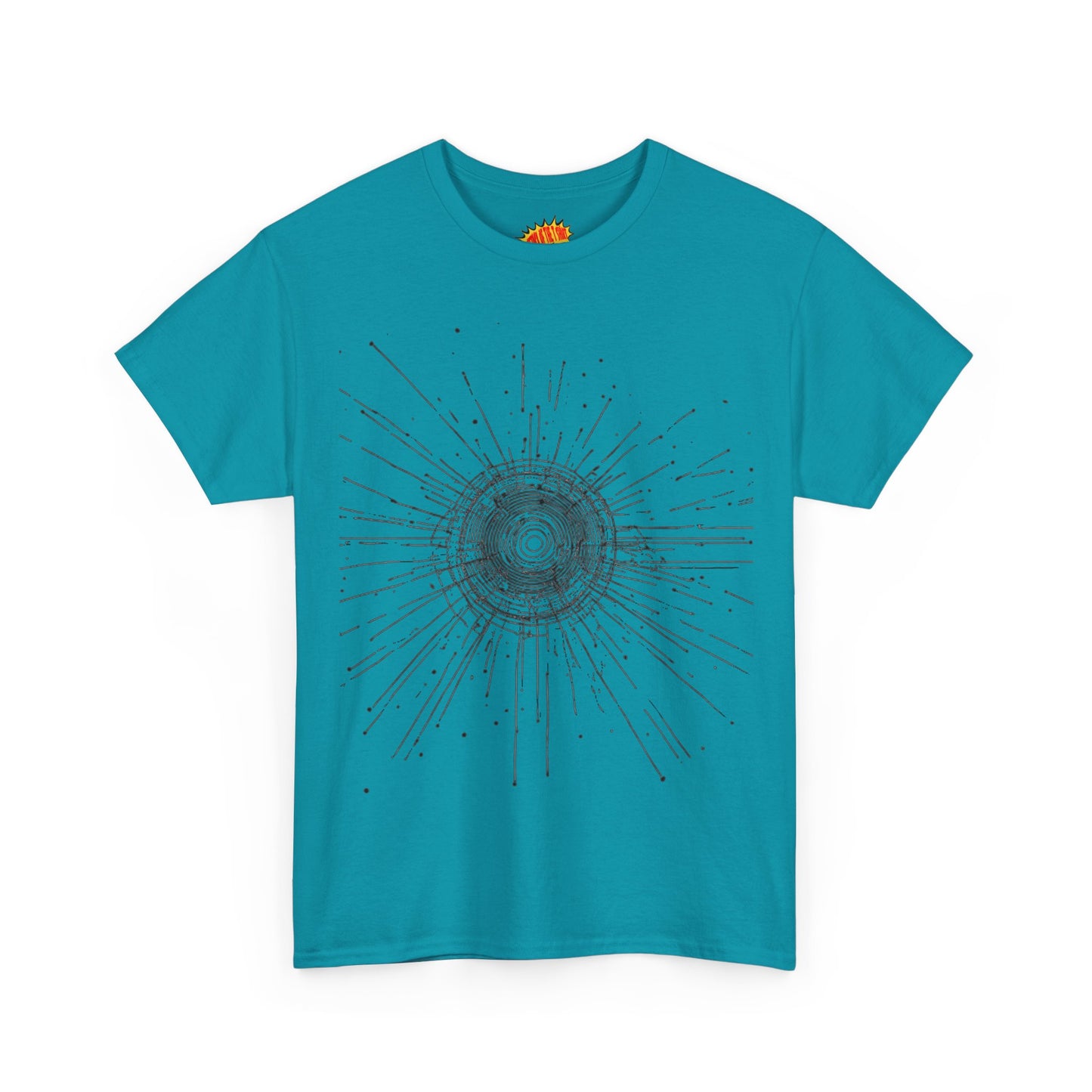 Circle Line Drawing Graphic Art Tee Shirt *Multiple Colors*