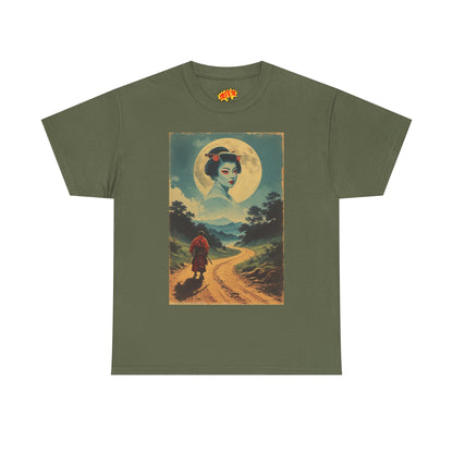 Walking Samurai w/Cloud Moon Woman T-Shirt