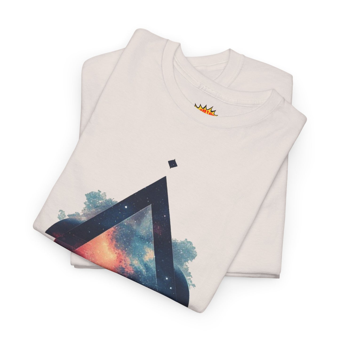 Split Diamond Shape Nebula Graphic Space Art Tee Shirt *Multiple Colors*