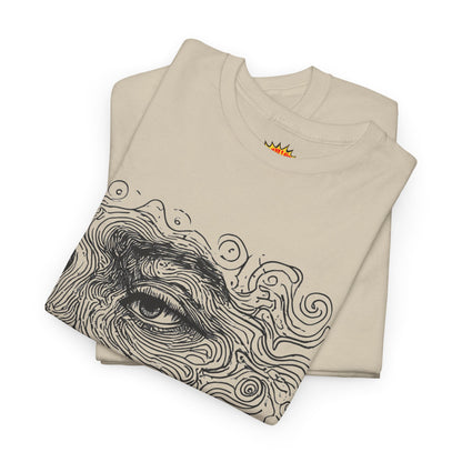 Human Face Silhouette Line Drawing Graphic Art Tee Shirt