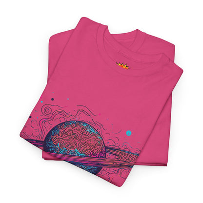 Ringed Planet Space Art Graphic Tee Shirt