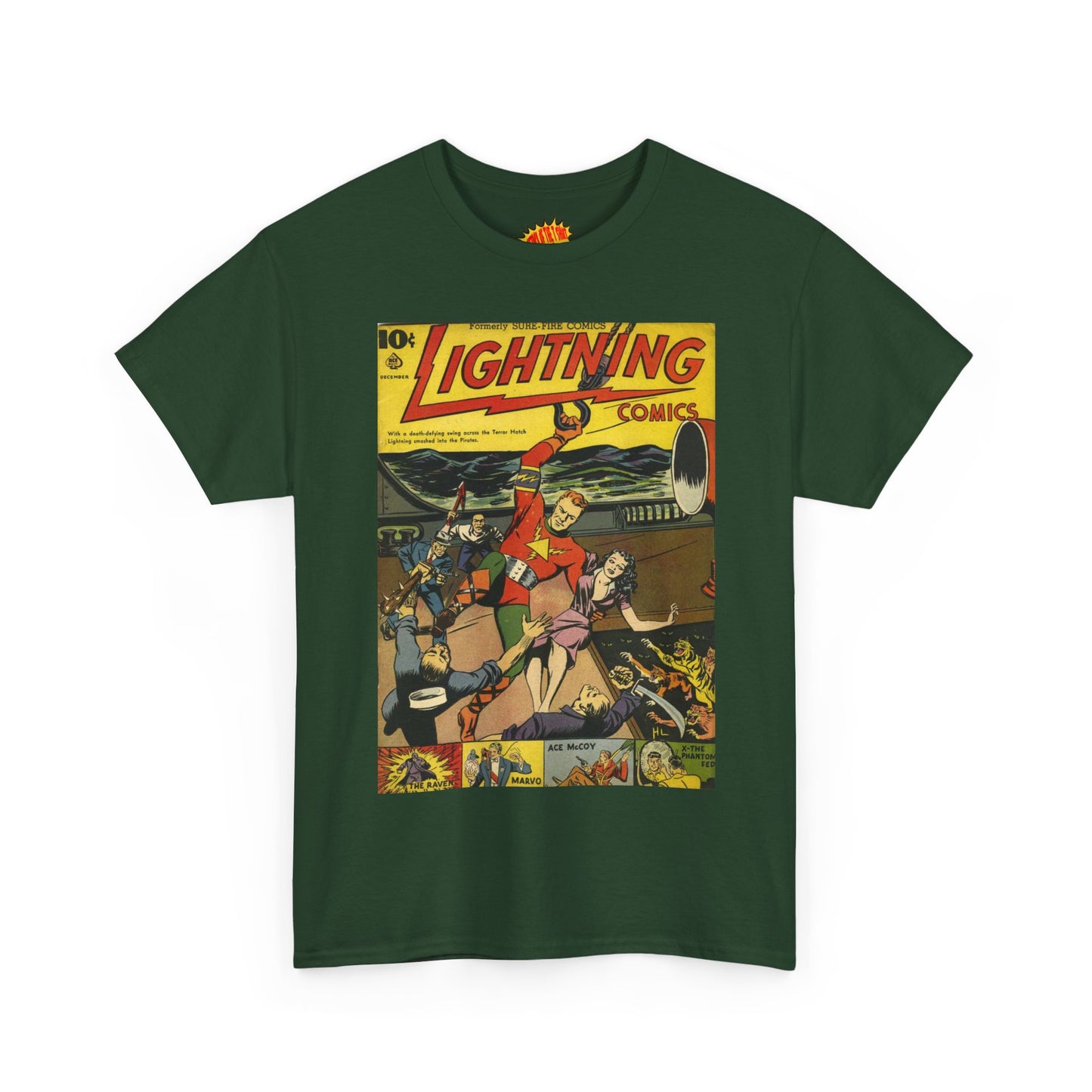 Lightning Comics December Comic Tee Shirt *Multiple Colors*