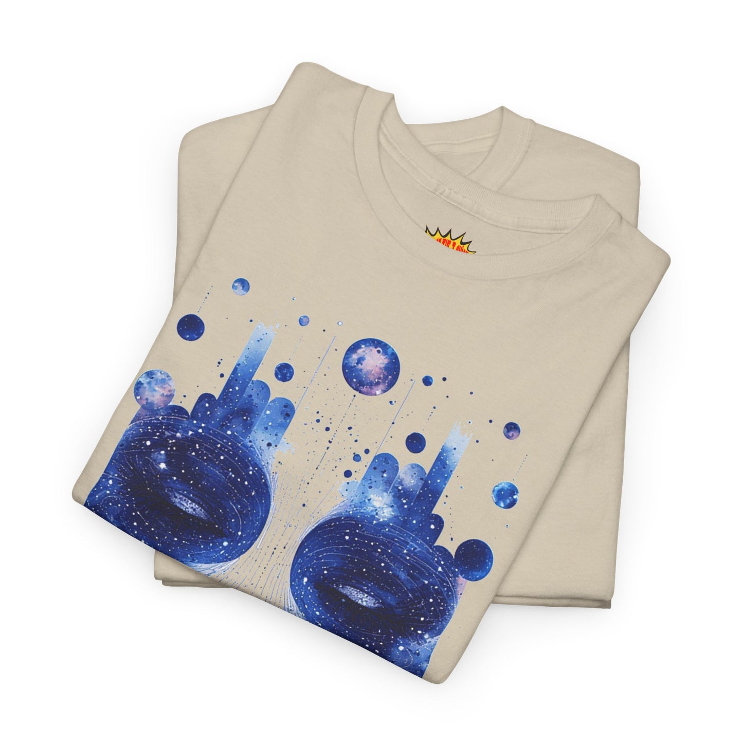 Cosmic Face Galaxy Graphic Space Art Tee Shirt *Multiple Colors*