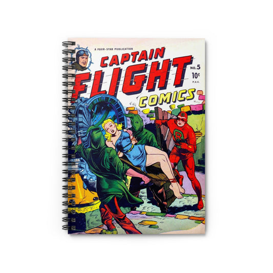 Captain Flight No. 5 Comic Book Cover Notebook