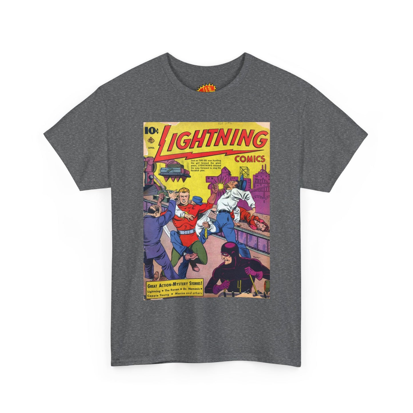 Lightning Comics April Comic Tee Shirt *Multiple Colors*