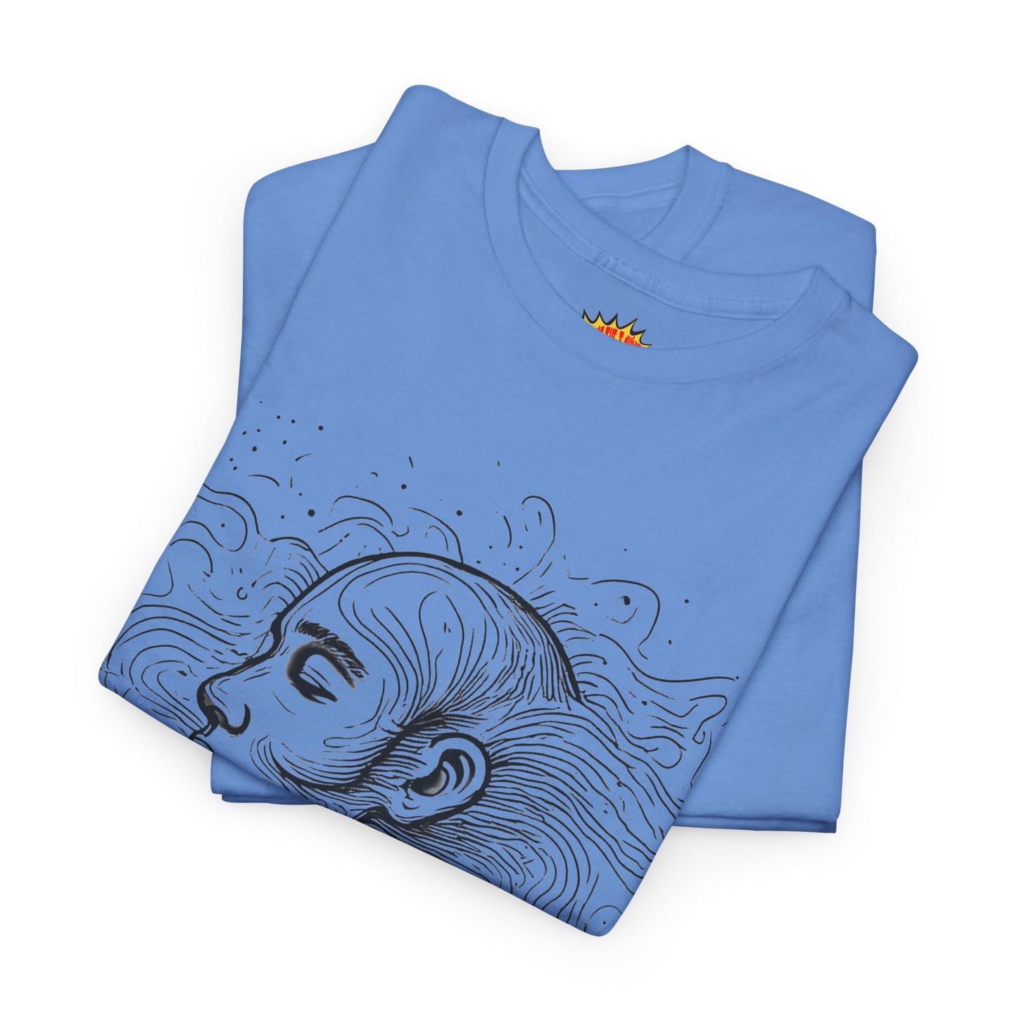 Line Drawing Graphic Art Face Tee Shirt *Multiple Colors*