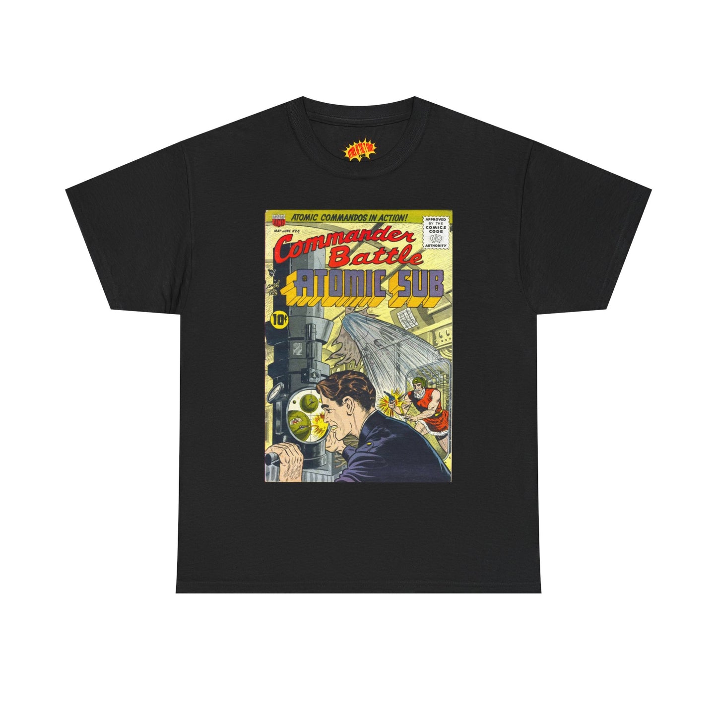 Commander Battle Atomic Sub No. 6 Comic Tee Shirt *Multiple Colors*