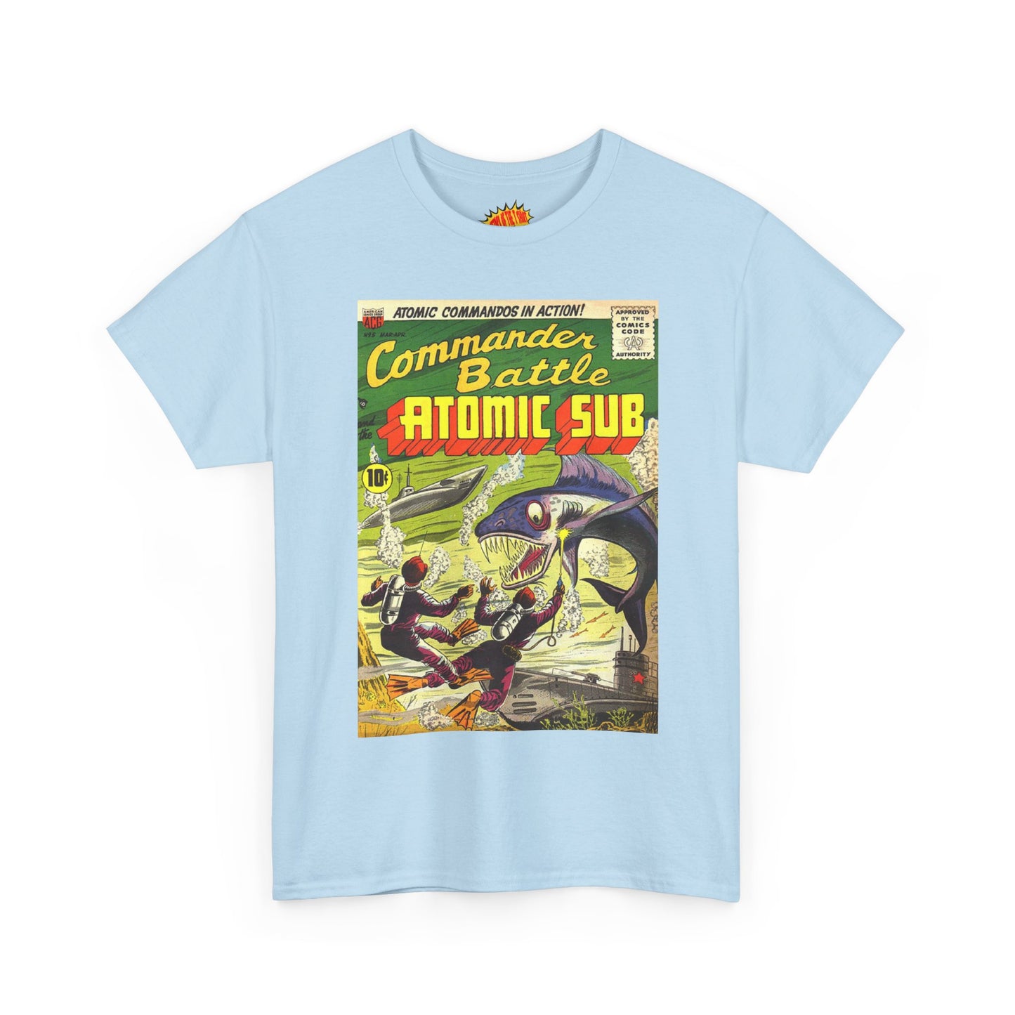 Commander Battle Atomic Sub Comic No. 5 Tee Shirt *Multiple Colors*