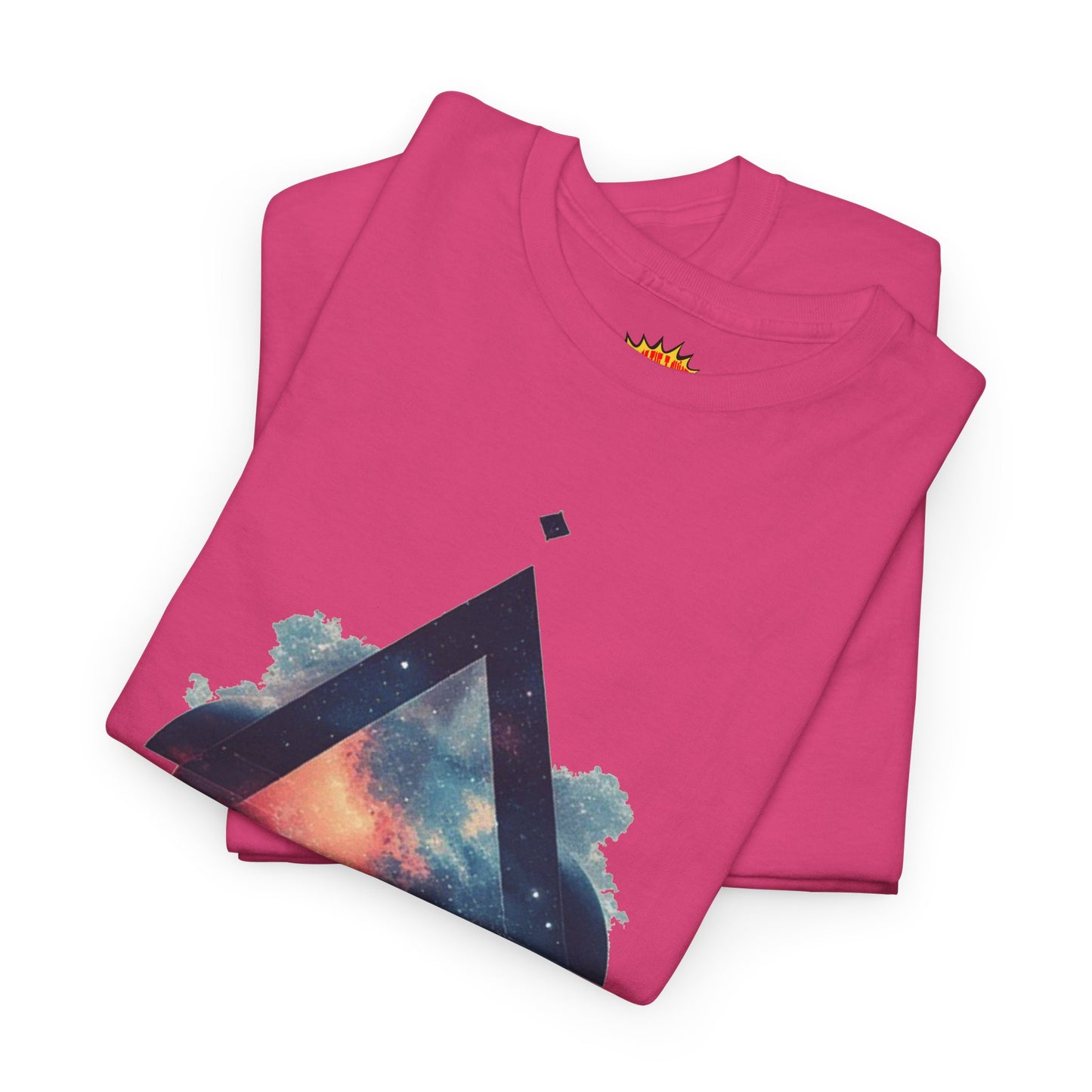 Split Diamond Shape Nebula Graphic Space Art Tee Shirt *Multiple Colors*