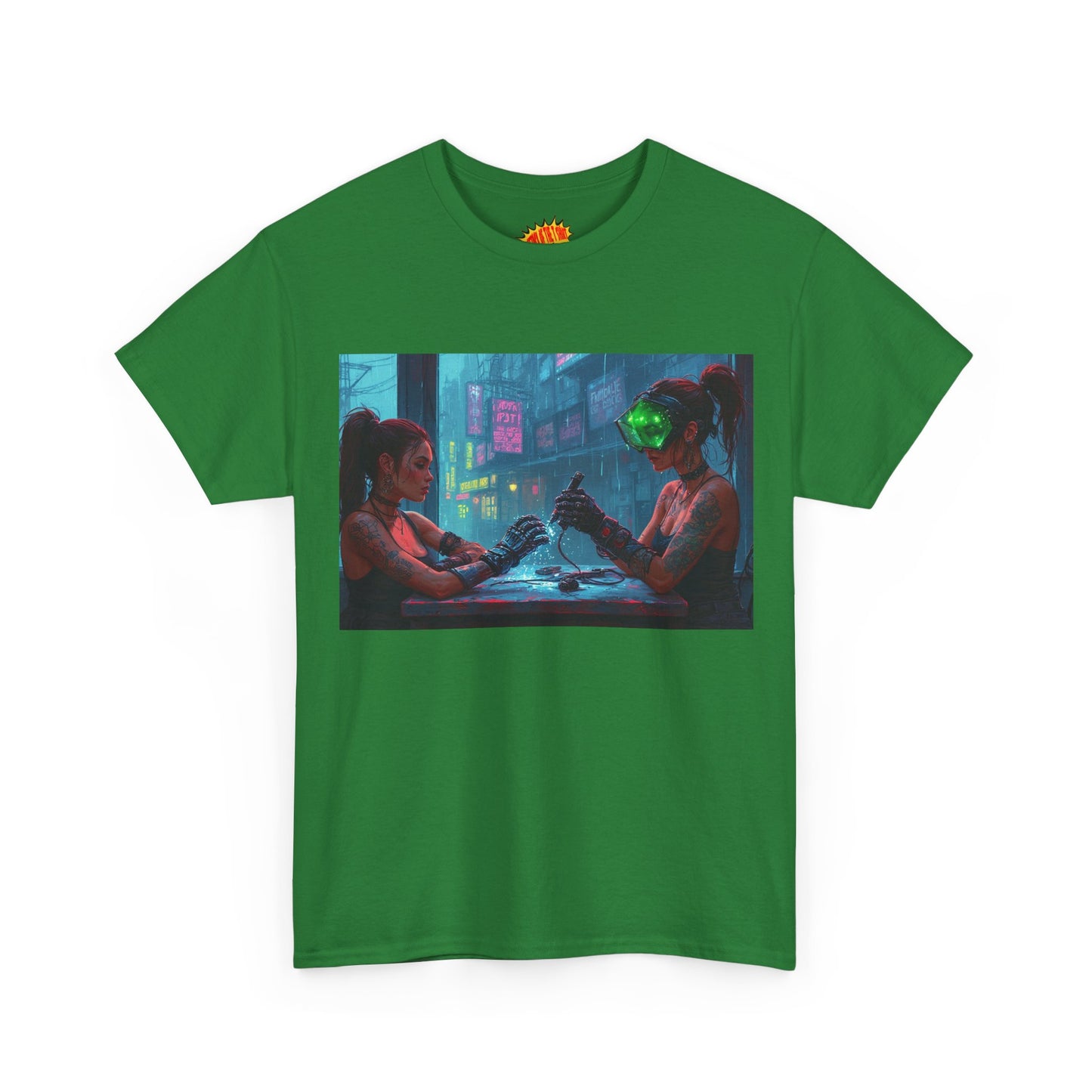 Cyberpunk Nail Salon Scene T-Shirt *Multiple Colors*
