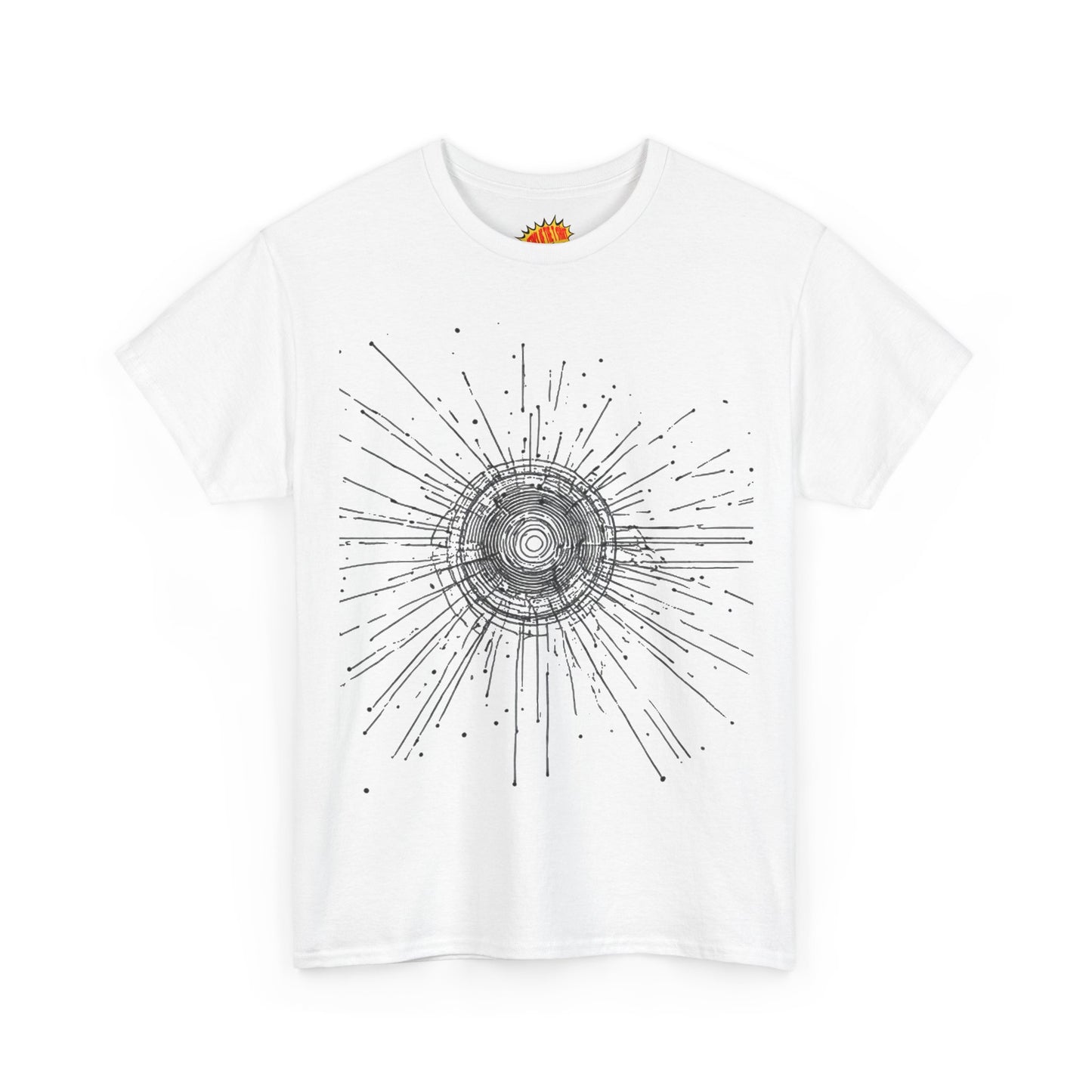 Circle Line Drawing Graphic Art Tee Shirt *Multiple Colors*