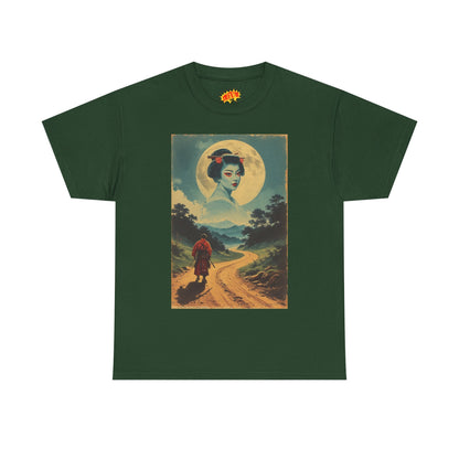 Walking Samurai w/Cloud Moon Woman T-Shirt