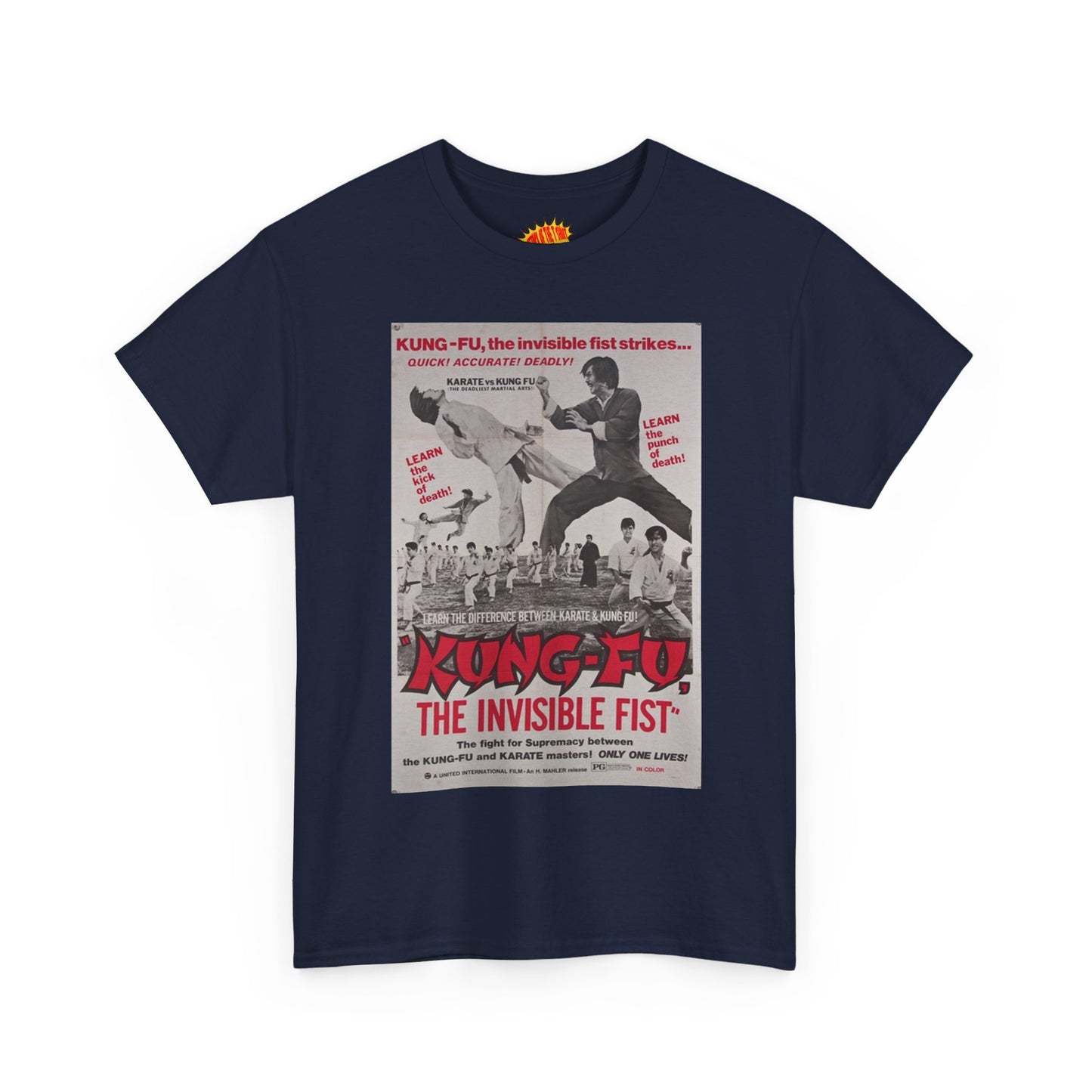 Kung Fu the Invisible Fist Movie Poster T-Shirt *Multiple Colors*