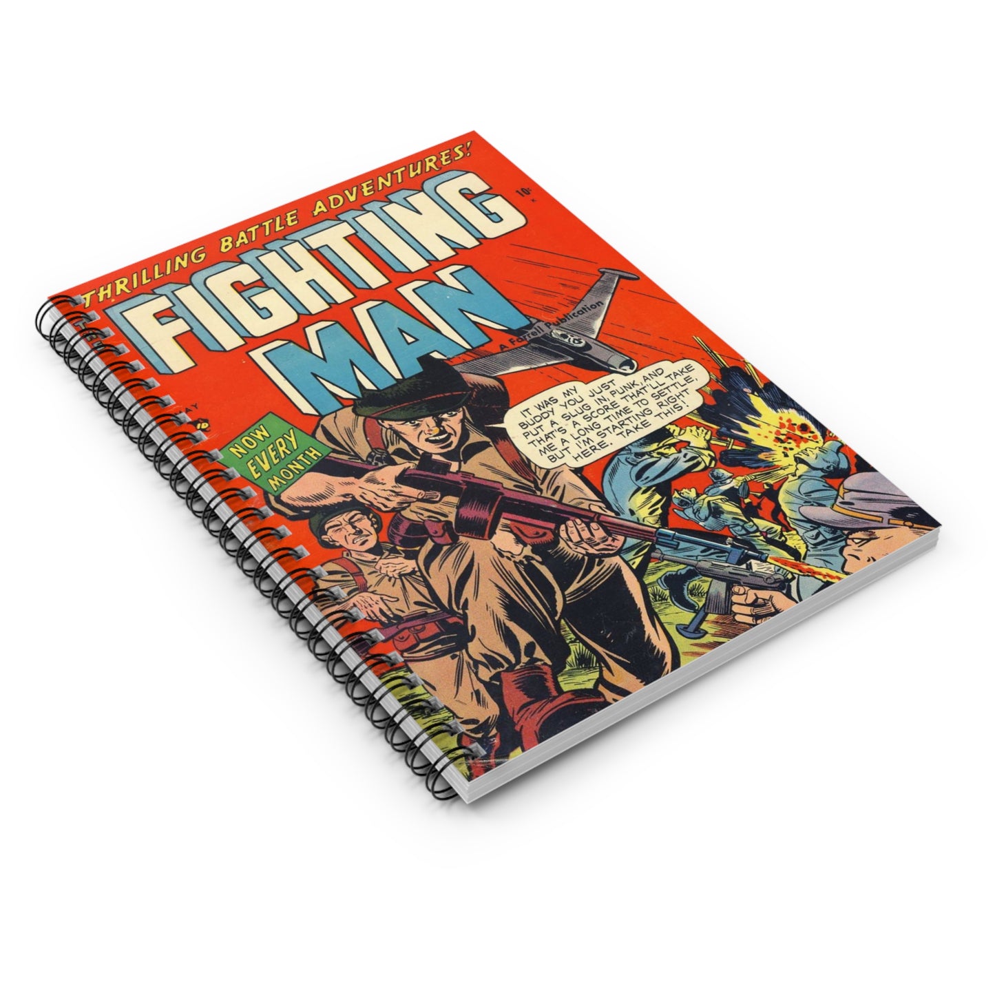 The Fighting Man May Comic Book Cover Notebook