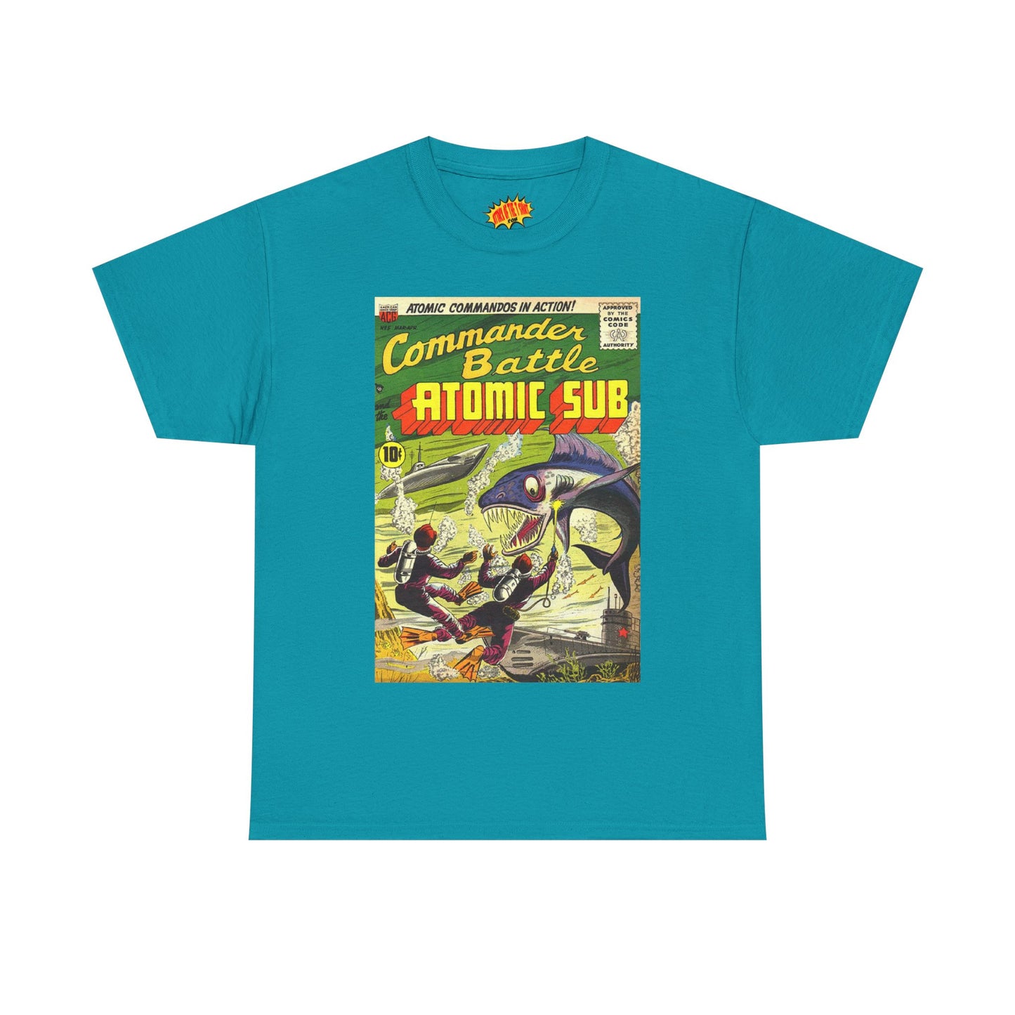 Commander Battle Atomic Sub Comic No. 5 Tee Shirt *Multiple Colors*