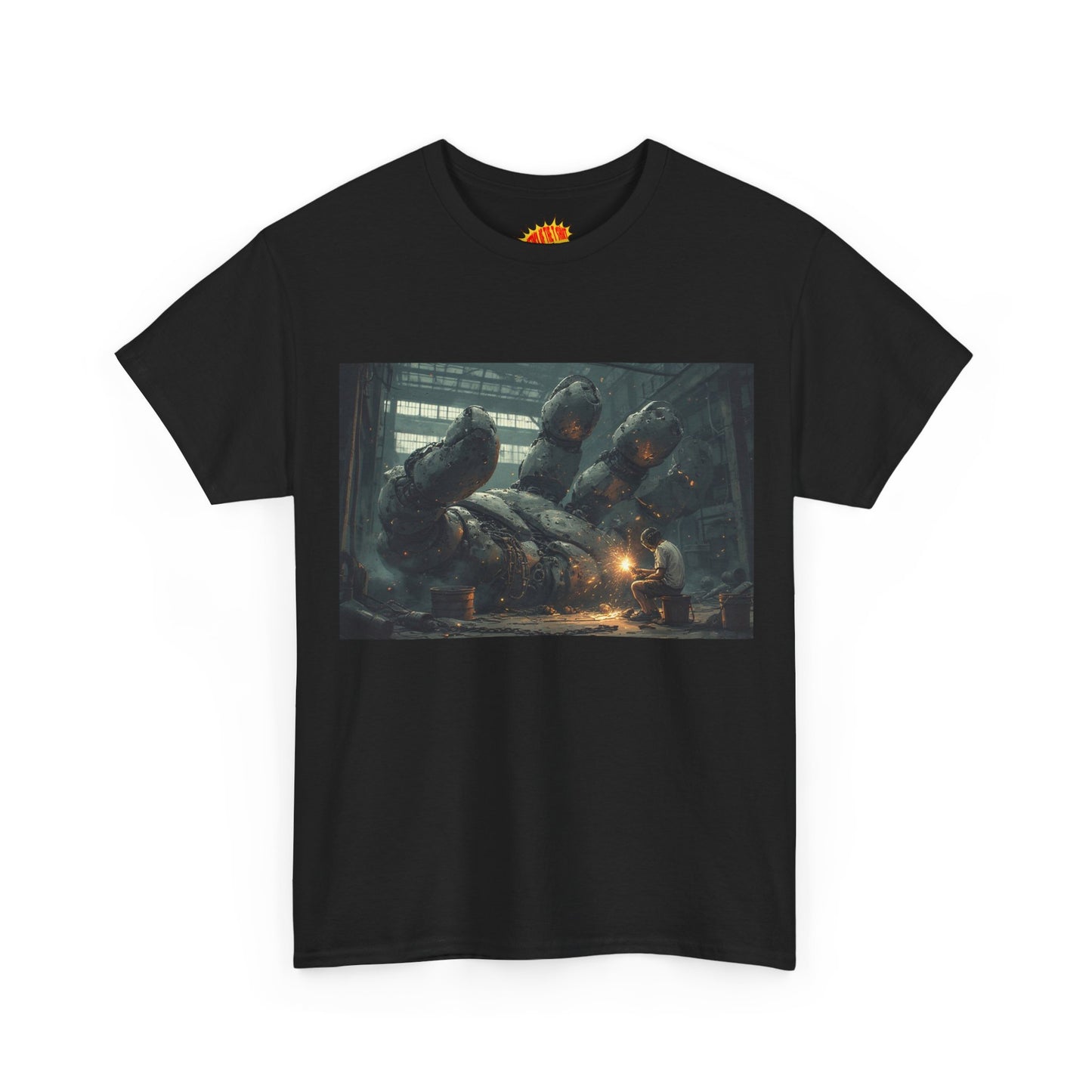 Anime Robot Hand w/Welder Scene T-Shirt *Multiple Colors*