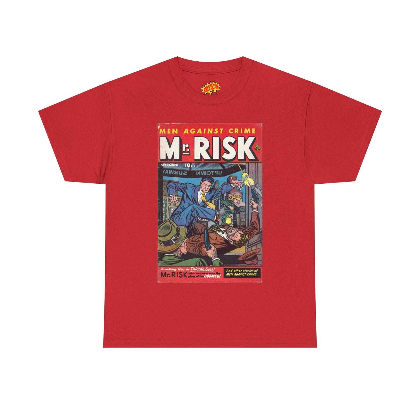 Mr. Risk December Comic Tee Shirt *Multiple Colors*