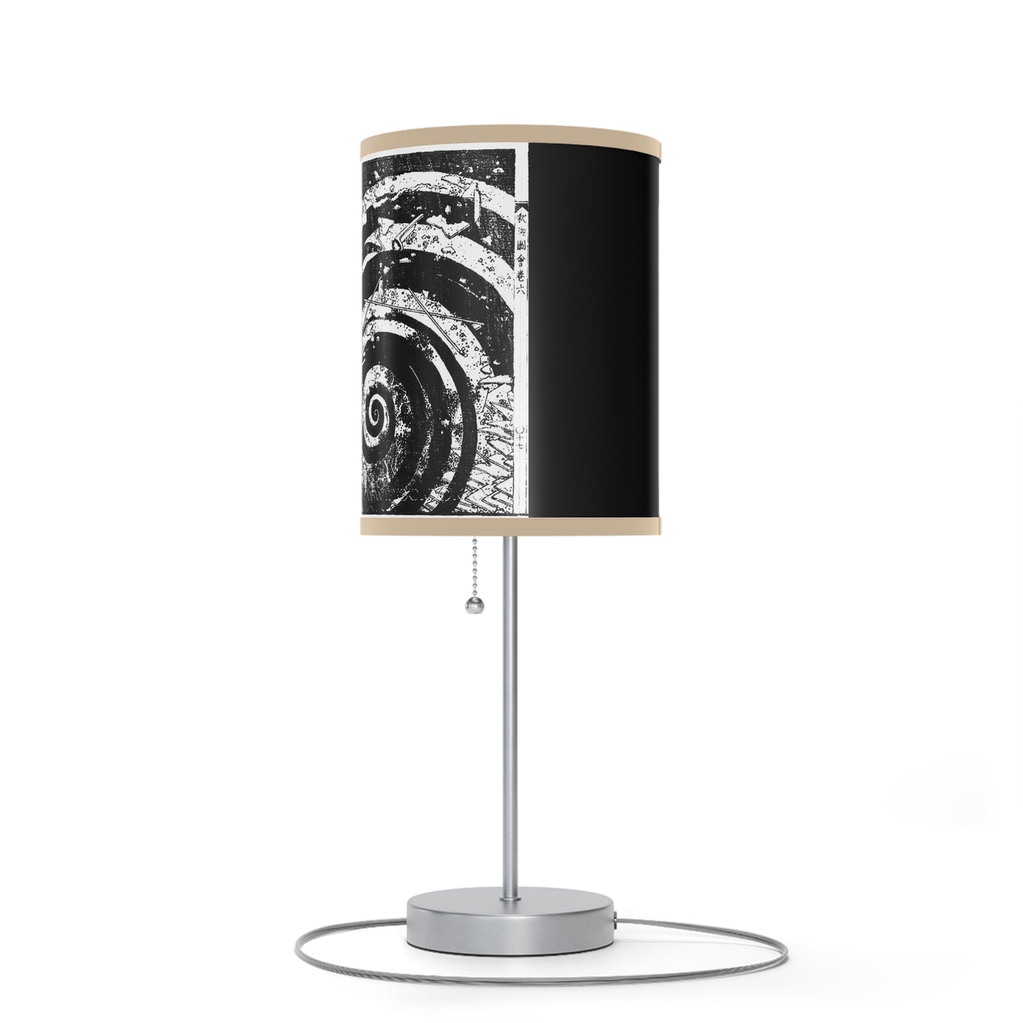 Destruction by Hokusai Japanese Woodcut Lamp