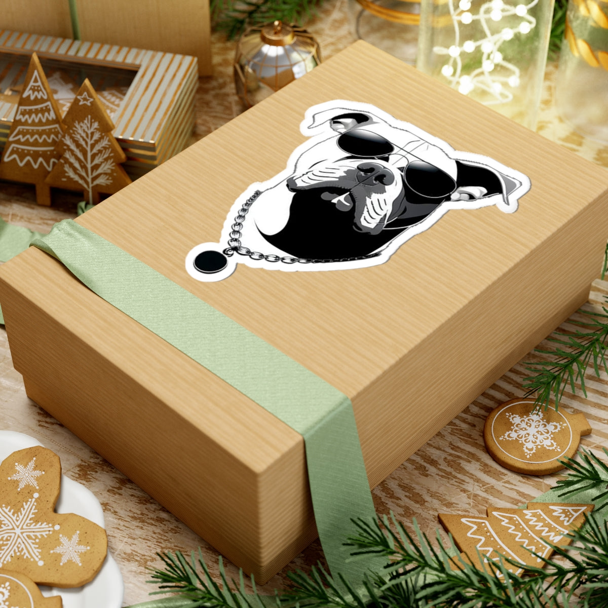 Dog with Sunglasses Stickers