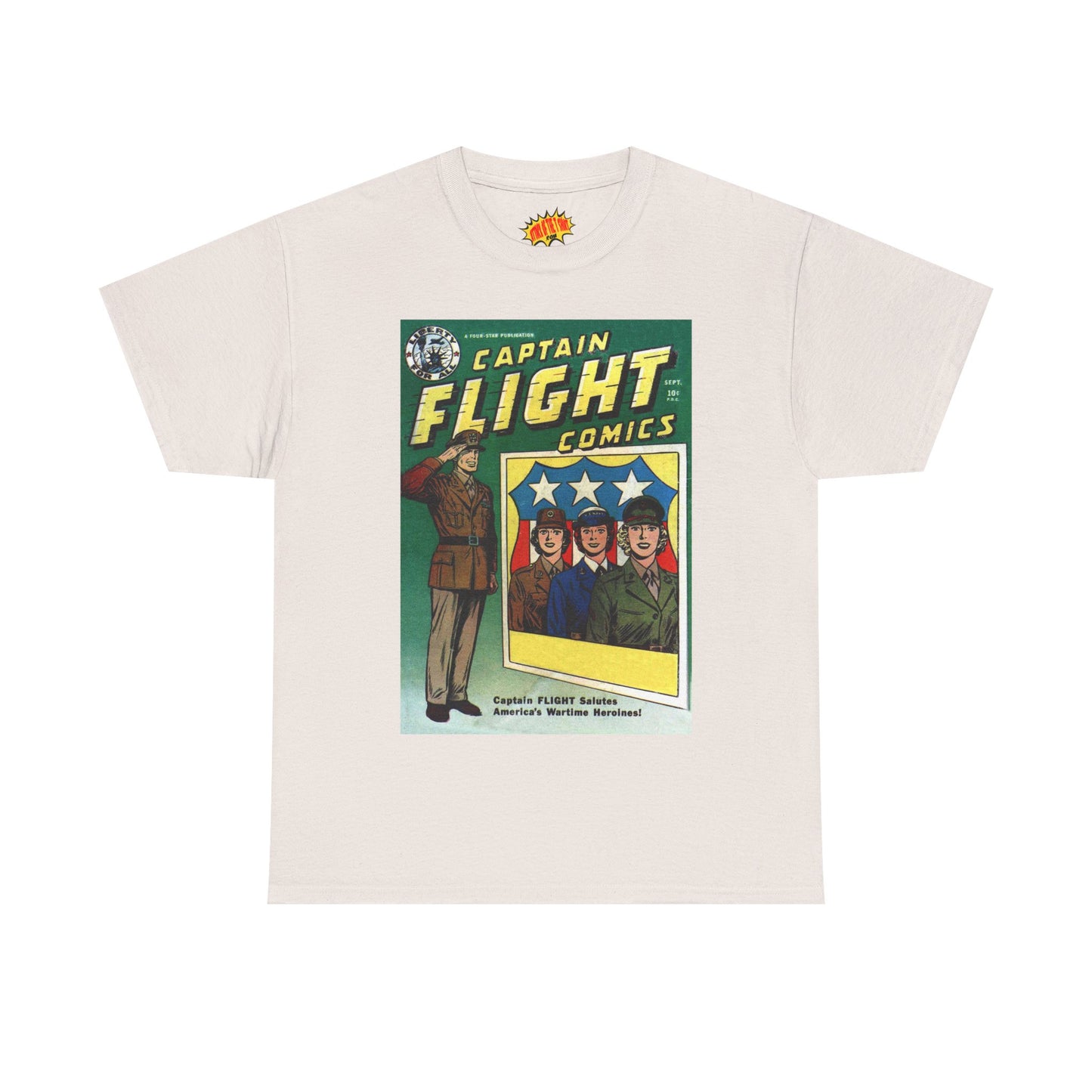 Captain Flight September Comic Tee Shirt *Multiple Colors*