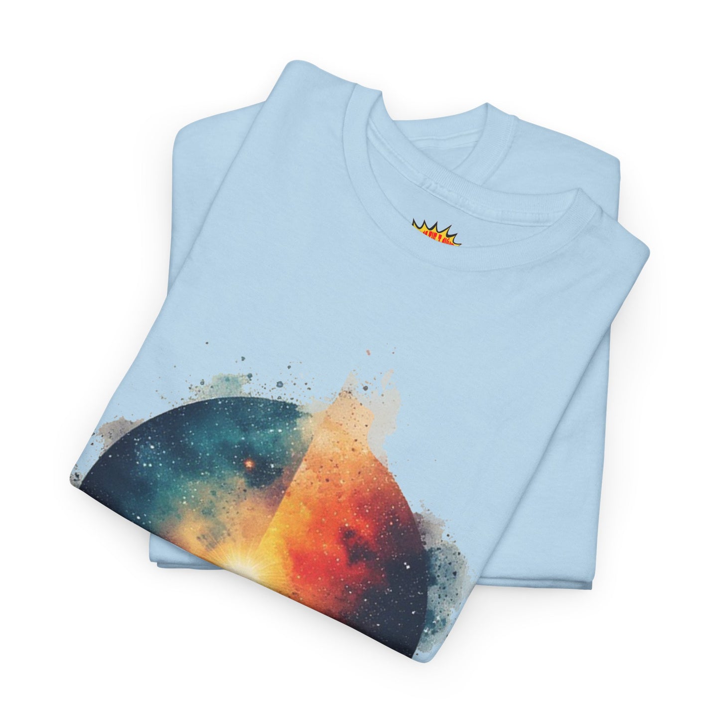 Round Galaxy w/Nebula Graphic Art Tee Shirt *Multiple Colors*