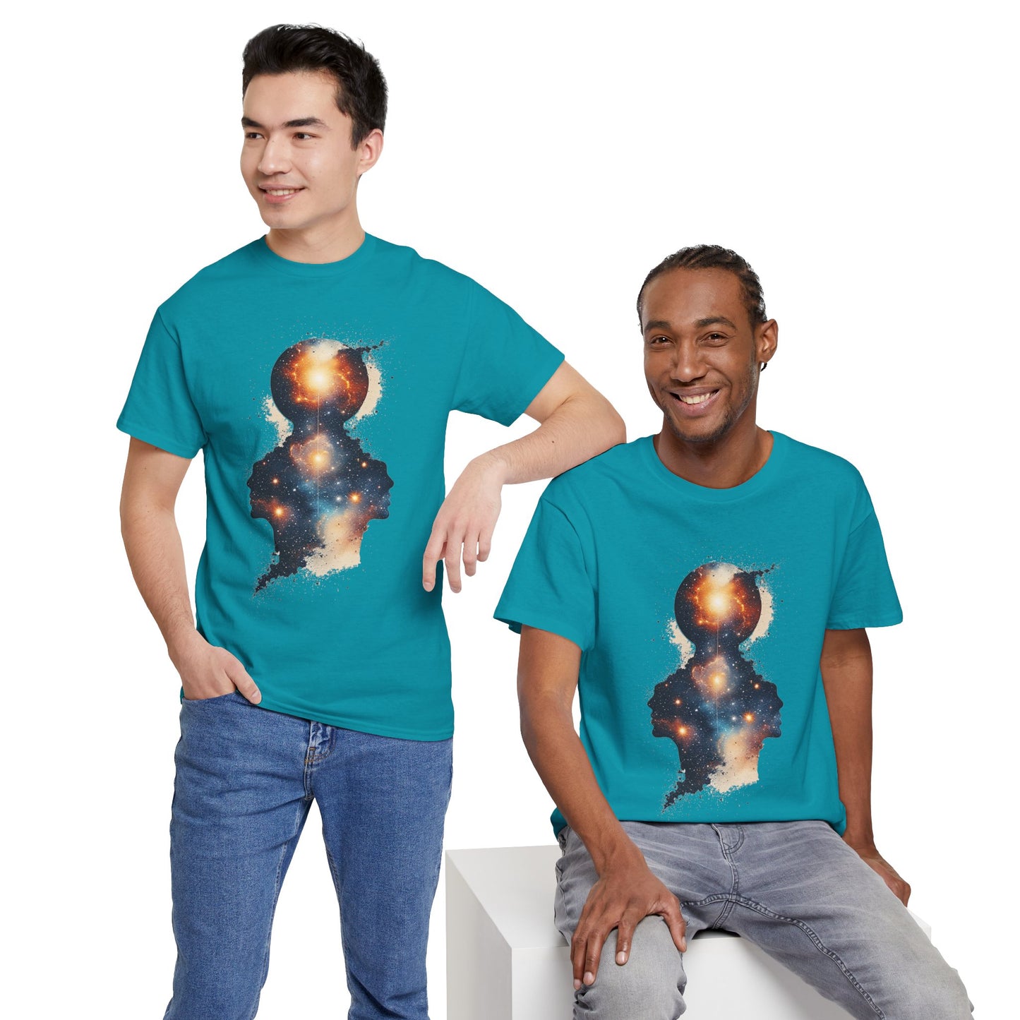 Multiple Galaxy Nebula Art Graphic Tee Shirt *Multiple Colors*