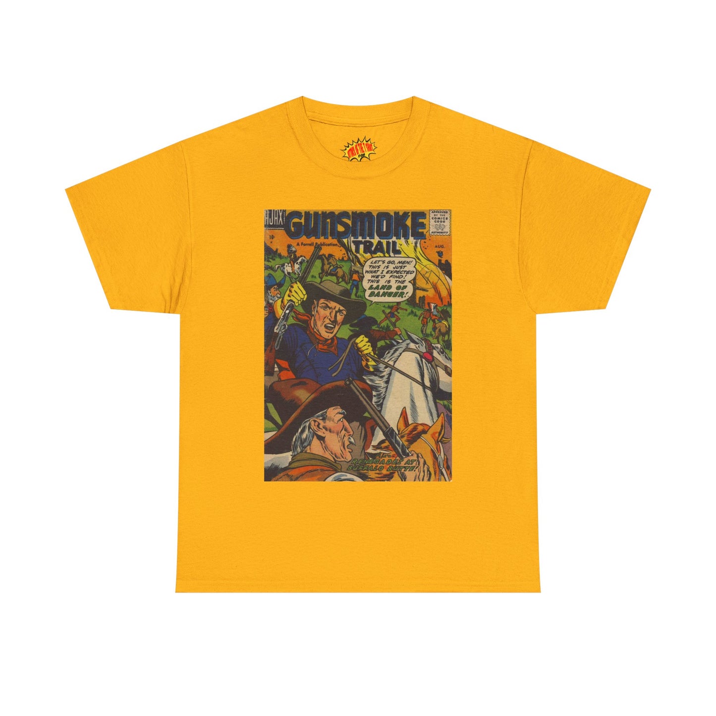 Gunsmoke Trail August Comic Tee Shirt *Multiple Colors*