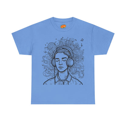 Line Drawing Portrait Graphic Music Art Tee Shirt