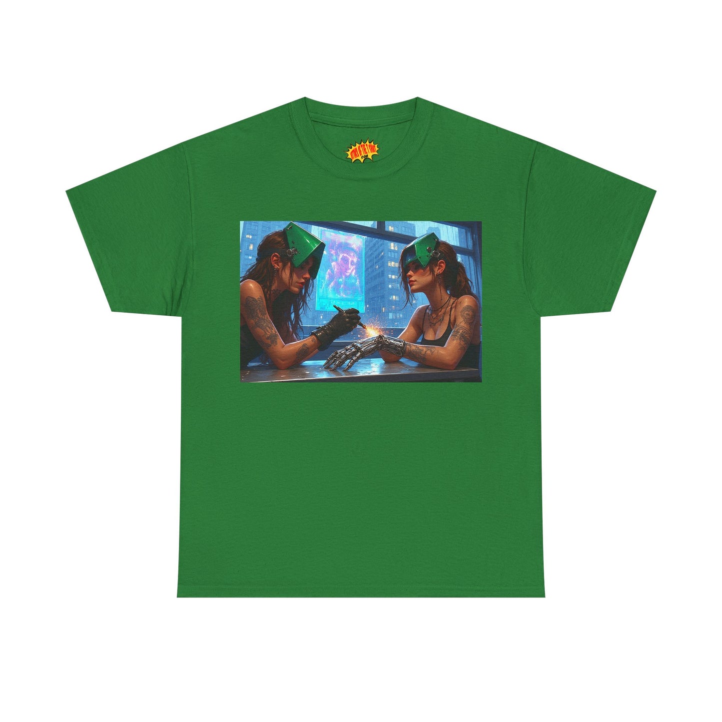 Cyberpunk Robot Hand Repair Scene T-Shirt *Multiple Colors*